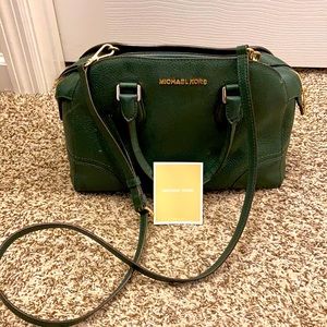 Dark Green Michael Kors Cross Body Purse